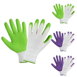 IYICLOTH Gardening Gloves, Rubber Coated Garden Gloves, Breathable Outdoor Yard Work Gloves with Grip for Weeding, Digging, and Pruning