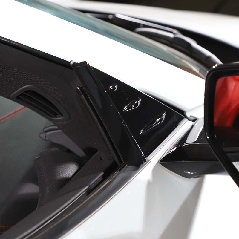 Ynei ABS GLoss Black Side view Base Add-on Wind Deflector