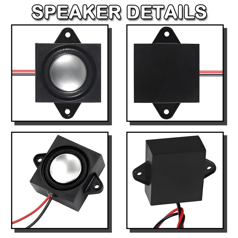 JYUDAUFU 3 Watt 8 Ohm Single Cavity Mini Speaker DIY
