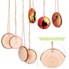 Fuyit Wooden Discs 30 x Wooden Log Discs 7-8 cm