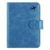 Funda para pasaporte con bloqueo RFID, funda de piel para