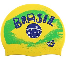 Arena 1E368 Unisex Children's Swimming Cap, Brazil Flag FR: One Size (Manufacturer's Size: One Size)