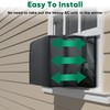 Plusluck Air Conditioner Cover Outside, Black Window AC Unit Cover,