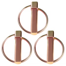 YIXISI 3 PCS 11mm Lynch Pin, Round Shape Lynch Retaining Pins, Carbon Steel Trailer Lock Pin, Linch Pins, for Tractor, Trailer, Truck, Mower, Digger, Boat