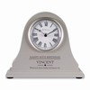 De Walden 80th Birthday Boys Engraved Grey Mantel Clock Eighty