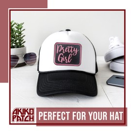 AKIKOPATCH - Parches para niñas, tamaño de 3 pulgadas, parches para coser para ropa, mochilas, sombreros, bolsas de jeans, parches bordados a la moda, parches bordados de vaquera, parches de tela para