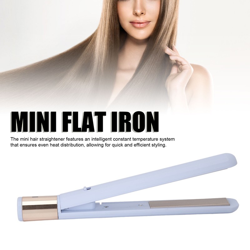 Mini Flat Iron 2 in 1 Hair Straightener USB Adjustable