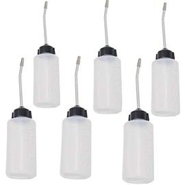 TableRe 6 Pack Sewing Machine Oil Dispenser Oiler with Long Angled Spout, Extended Spout Oil Bottle, 120ml