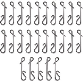 LATRAT Pack of 100 Knotless Connectors Fishing, Knotless Connectors for Spin Fishing, Knotless Connectors Fishing Accessories, Knotless Connector Swivel Fishing Small Parts Fishing Accessories