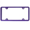 4 Holes Slim Stainless Steel License Plate Holder Frame (Purple)