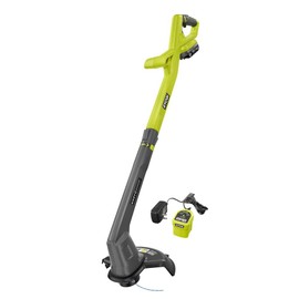 RYOBI ONE+ 18V 10 in. Cordless Battery String Trimmer/Edger with 2.0 Ah Battery and Charger (Renewed)