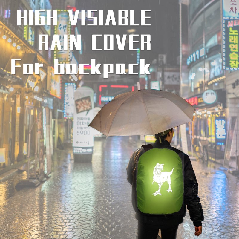 Rain Cover for School Bag Backpack Rain Cover with Safety