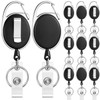 Honoson 10 Pcs Heavy Duty Retractable Badge Reels Batch ID