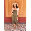 likemary 2 en 1 Algodón Harén Pantalones o Bandeau Jumpsuit,