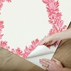 Scalamandre Valentino Wreath Peel & Stick Wallpaper, Pink