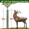 chicarry 48" Metal Tree Trunk Protector, 8 Pack Mesh Tree