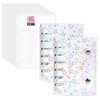 GuoAiDi Sticker Notebook, Hologram Star Pattern, Girls, A7 Size, 6