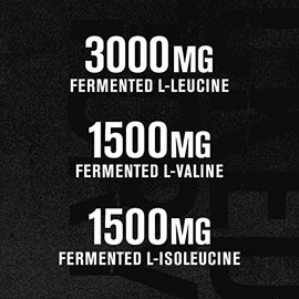 Jacked Factory Polvo de BCAA (fermentado) 6 g de suplemento de aminocidos esenciales de cadena ramificada para mejorar la recuperacin muscular,...    