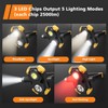 2 Pack 2500LM Magnetic Rechargeable Work Light, LED Work Light