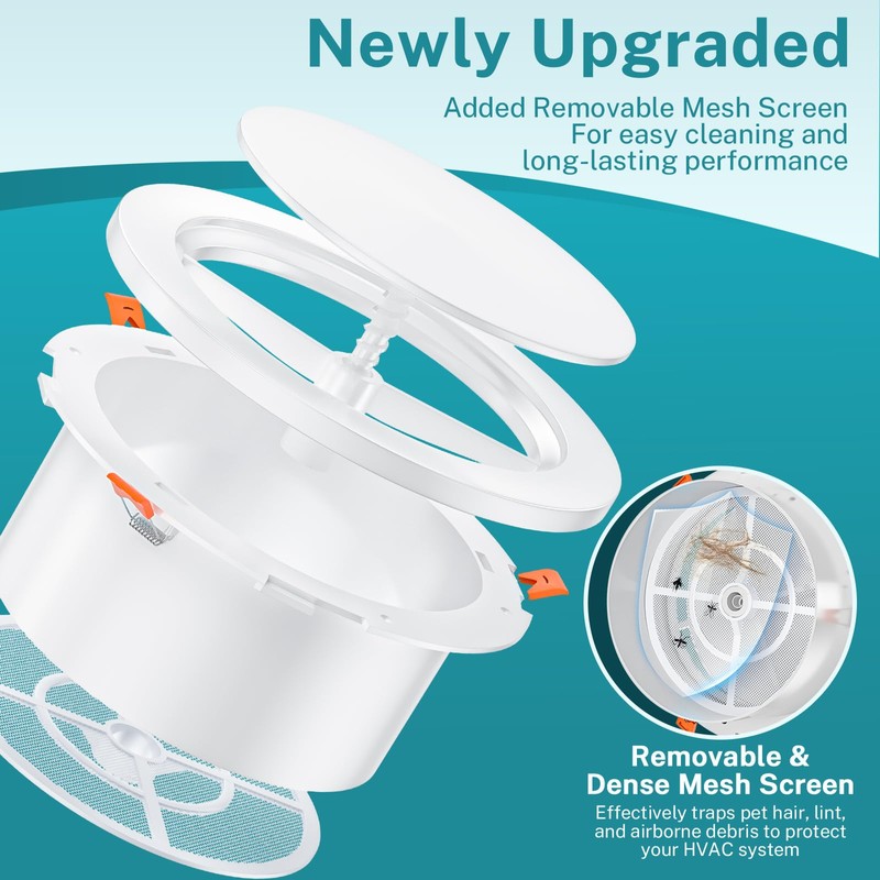 [Upgraded] HG Power 4 Inch Vent with Adjustable Panel &