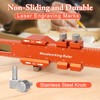 GAINNEER Woodworking Ruler Set 3PCS(6/8/12-Inch) - Precision Aluminum Pocket Rulers