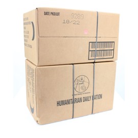 2 Case HUMANITARIAN DAILY RATION MRE - RANDOM MENU - Inspection date of 10/2022 or Newer