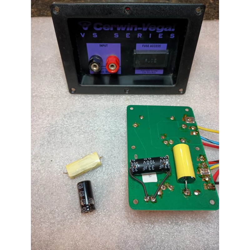 Cerwin-Vega Cerwin Vega VS-120 Crossover Restoration Re Cap Kit 40mf