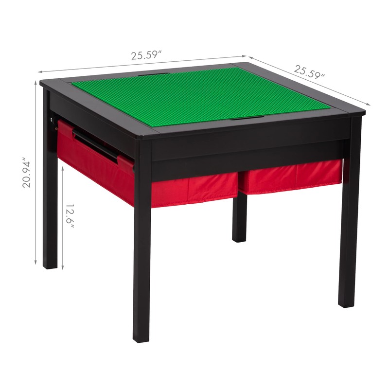 UTEX 2 in 1 Kids Construction Play Table with Storage