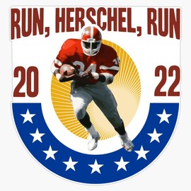 Herschel Walker for Senate Georgia 2022 Senate Election Sticker Vinyl Decal Bumper Sticker 5"