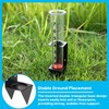 AQKILO Rain Gauge Outdoor with Bracket, 7 Inch Easy-Read Removable