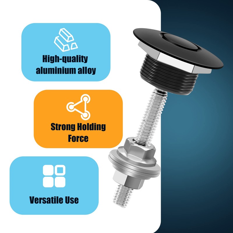 Bruafsir 4 Pack Button Quick Release car Lock - Universal