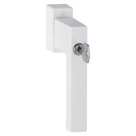 HOPPE TOULON Window Handle Lock Cylinder 7 x 32 mm Aluminium White RAL 9016
