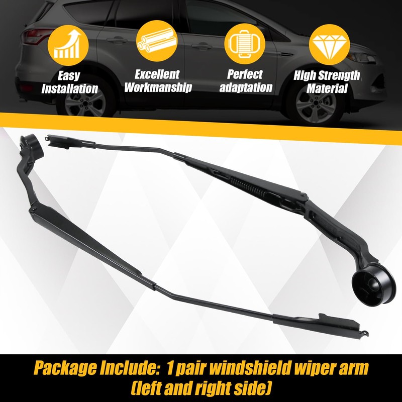 1 Pair Windshield Wiper Arm Compatible with Ford Escape 2013-2019