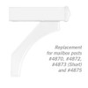 Salsbury Industries 4377WHT Arm Kit Replacement for Deluxe Post for