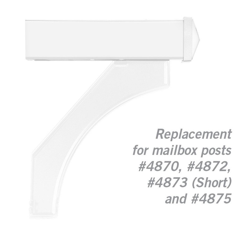 Salsbury Industries 4377WHT Arm Kit Replacement for Deluxe Post for
