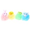 Animal-shaped Shower Loofah Sponge Set of 4 Cute Cartoon Bath
