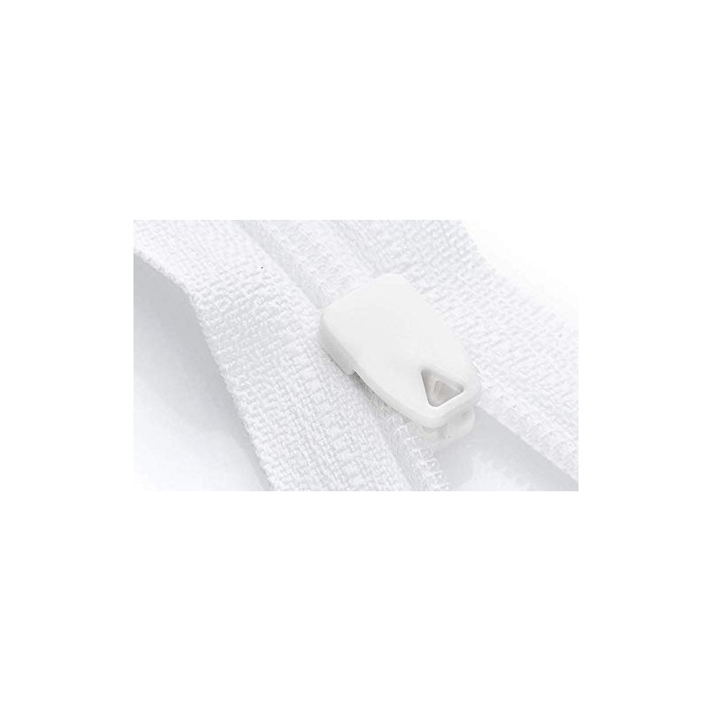 YKK Bed Linen Zip in White, Not Separable, 155 cm,