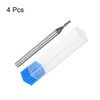 sourcing map 4pcs 2mm Dia 4mm Shank Square Nose End