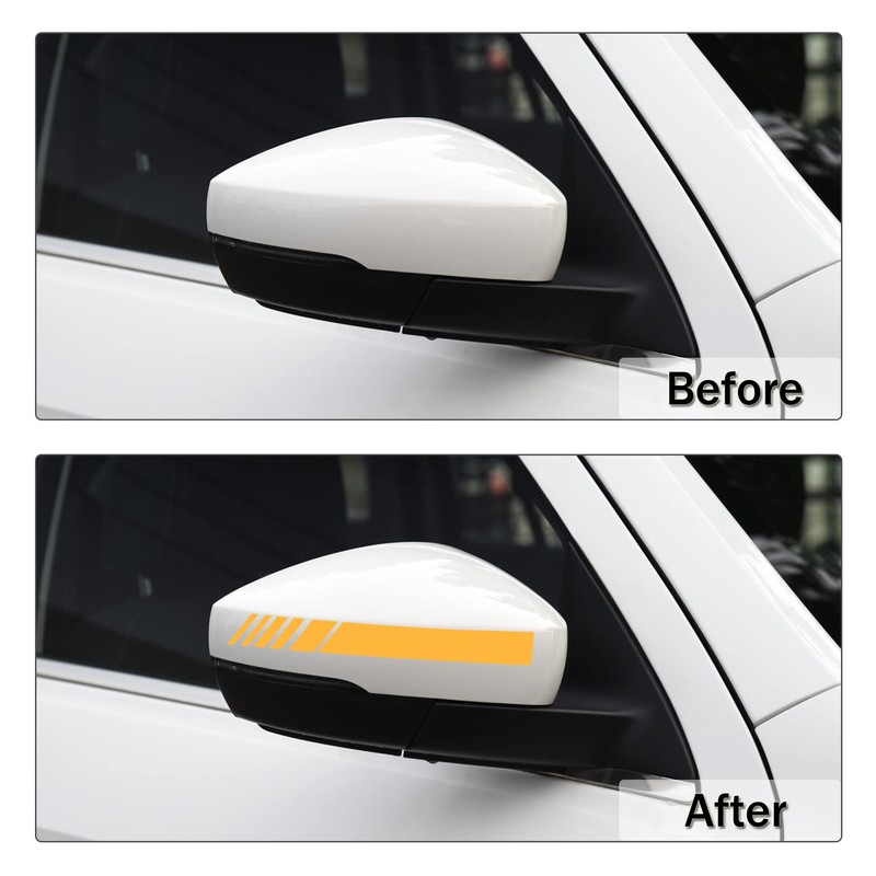 SINGARO Car Rear View Mirror Stickers Decor Car Body Sticker