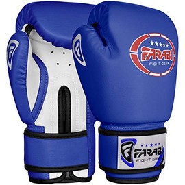 Farabi Sports Kids Boxing Gloves for 3-8 Years 4-oz Junior Boxing Gloves Boys & Girls Youth Boxing Gloves (4-oz, Blue)