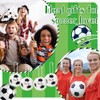 Jenaai Soccer Keychain Set with Inspirational Cards - 20 Pack