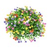 Flower Wreath Spring Babysbreath Faux Round Flower Wreath for Living