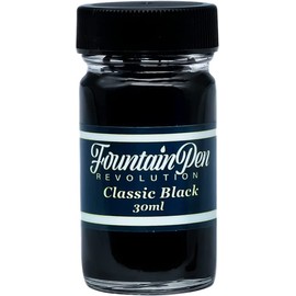 FPR Classic Black Fountain Pen Ink - 30 ml Saturated Black Ink Bottle for Smooth, Effortless Writing - Professional/Daily Use Refill Ink for Fountain Pens - Premium Stationery Supplies