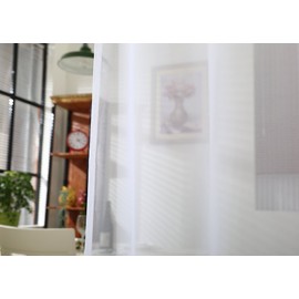 Woltu Set of 2 Transparent Curtains with Eyelets - Double Pack of Curtains with Eyelets - Window Curtains / Decorative Voile for Living Rooms / Bedrooms / Children’s Rooms - #304-2