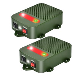 Glaobule Battery Powered Rodent Repeller Ultrasonic Mouse Repellent for Car Engine Indoor Mice Rat Deterrent Squirrel Repeller for Attic Garage Home Vehicle Protection, 2 Pack