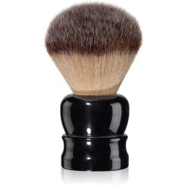 Fine Shaving Brush, Angel Hair Fibers, Cruelty-Free Shaving Cream Brush for Men, Gently Exfoliates The Skin, 100% Solid Resin Handle, 24mm Knot with 56mm Loft (Black)