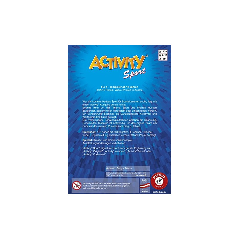 Piatnik 6052 6052-Activity, Activity Sport