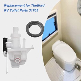 Shkalacar RV Toilet Water Valve Replacement Kit Compatible with Thetford Aqua Magic V High and Low Model RV Toilet Parts 31705, 31688 31687 31683