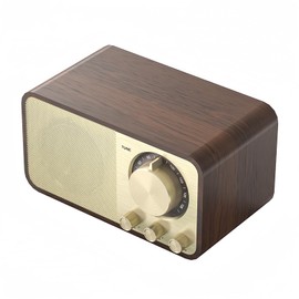 Retro Radio with Bluetooth, Nostalgia Radio Small, Bluetooth Radio Retro, 5 Watt Speaker, Vintage Radio, Suitcase Radio, Kitchen Radio with AUX/USB, TF Card Slot, Radio for Kitchen, Bedroom, Office