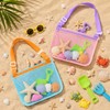 Shell Bags for Beach, Seashell Collecting Bag with Adjustable Shoulder